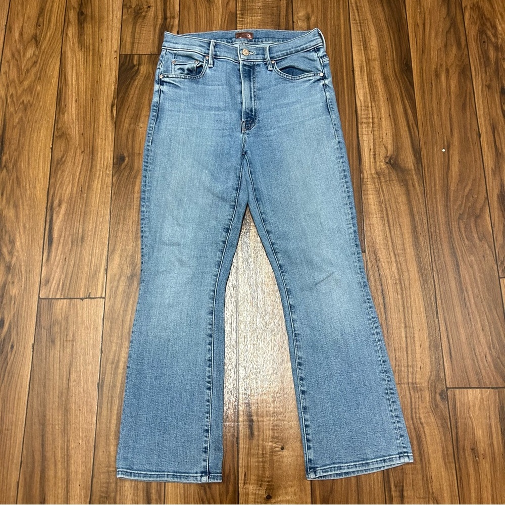 MOTHER Light Blue Ankle & Cropped Jeans